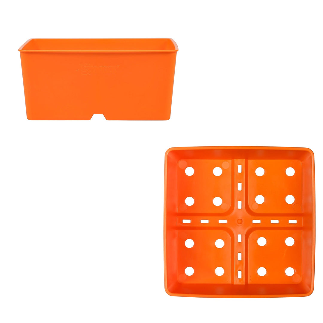 SUNPACK® Heavy Duty 5" Shallow Square Pot - Greenhouse Megastore