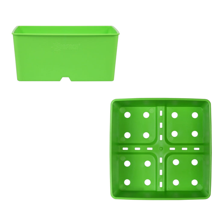 SUNPACK® Heavy Duty 5" Shallow Square Pot - Greenhouse Megastore