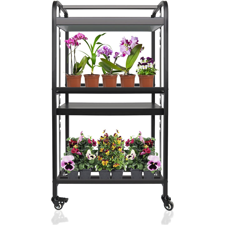 SUNPACK® LED 2 - Tier Grow Light Garden Cart - Greenhouse Megastore