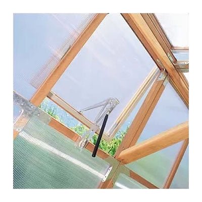 Sunshine DIY Gardenhouse Kit 8 ft. Wide with 4mm Twinwall Polycarbonate Panels and Redwood Frame - Greenhouse Megastore