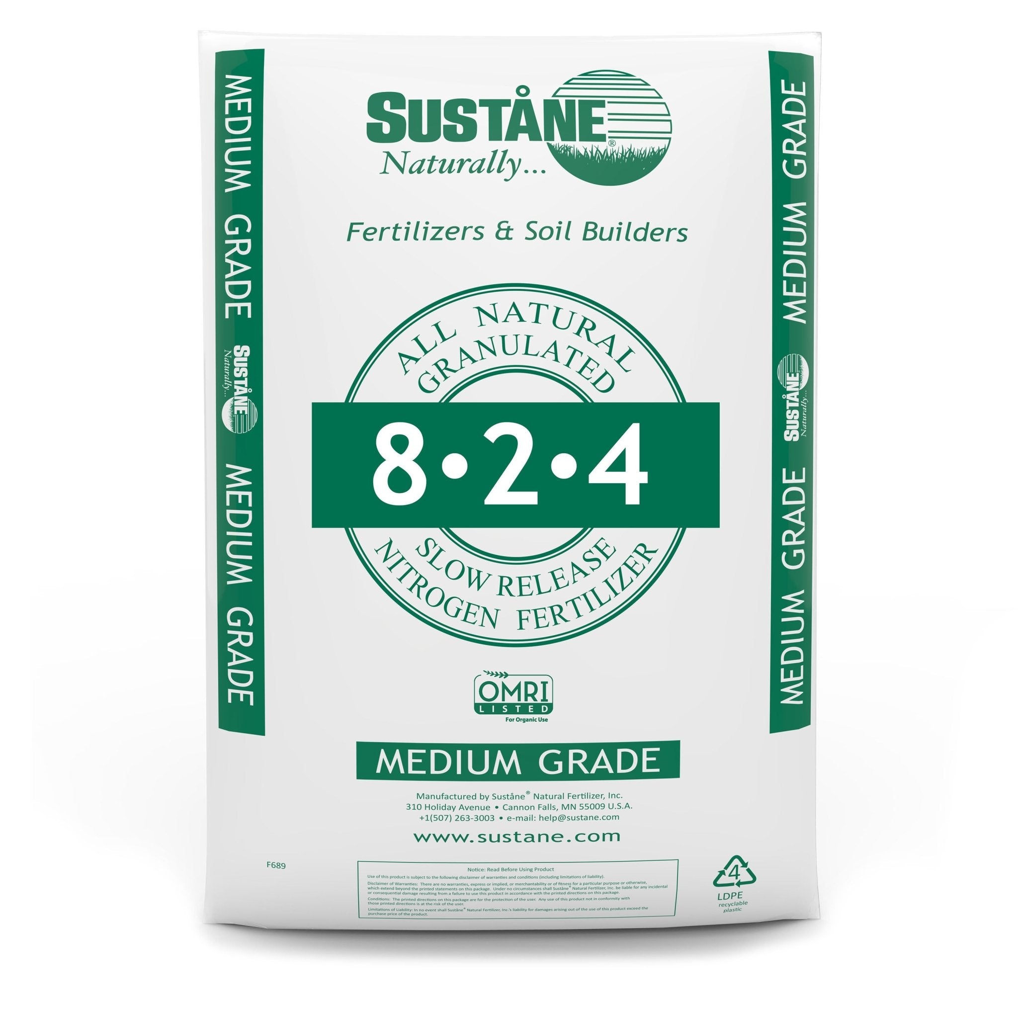 【ohana08】サプリ ×2 Sustane Fertilizer 8-2-4 All-Natural - Greenhouse Megastore