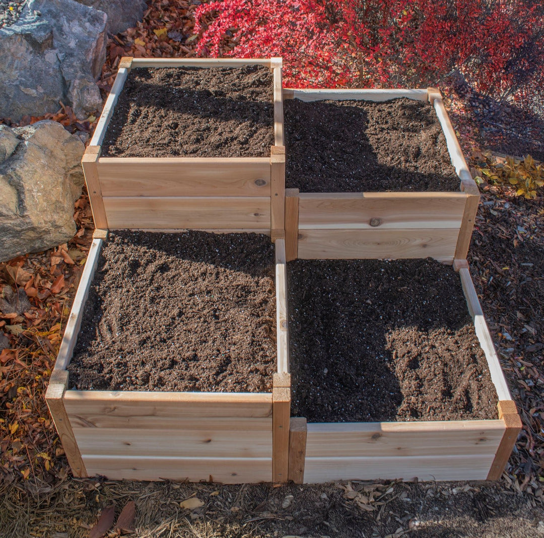 Tiered Corner 3.5 x 4 ft. Raised Garden Bed - Greenhouse Megastore