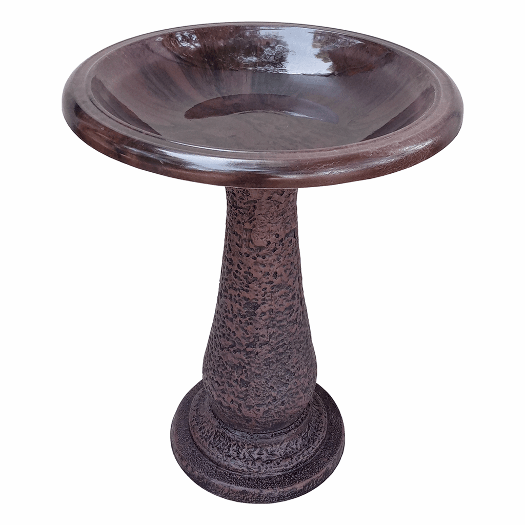 Tierra Garden™ Fiber Clay Birdbath - Greenhouse Megastore