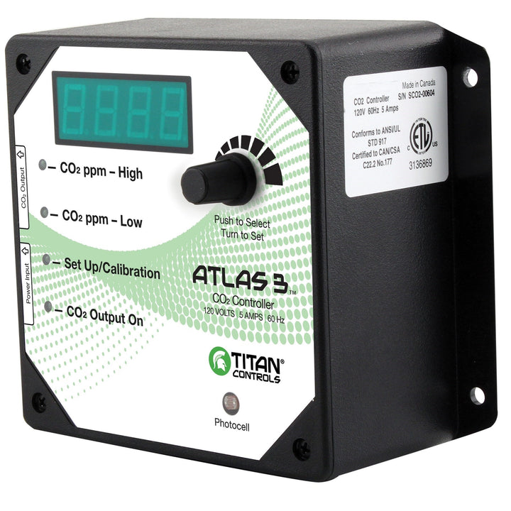 Titan Controls® Atlas® 3 CO2 Monitor & Controller - Greenhouse Megastore