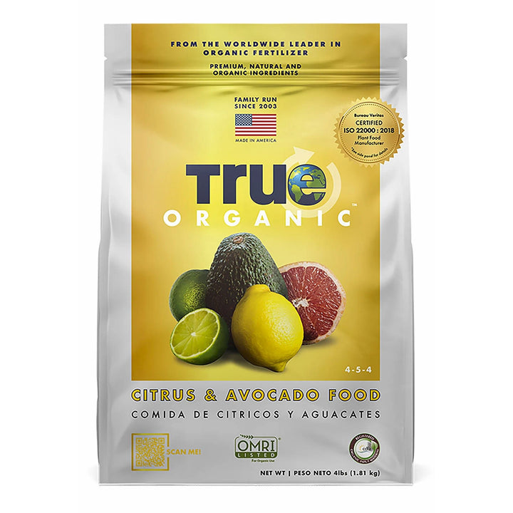 True Organic 4 lb. Bag Citrus & Avocado Plant Food - Greenhouse Megastore