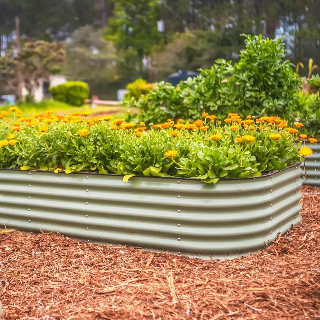 Vego Garden® 17" Tall Classic 10 In 1 Modular Metal Raised Garden Bed Kit - Greenhouse Megastore