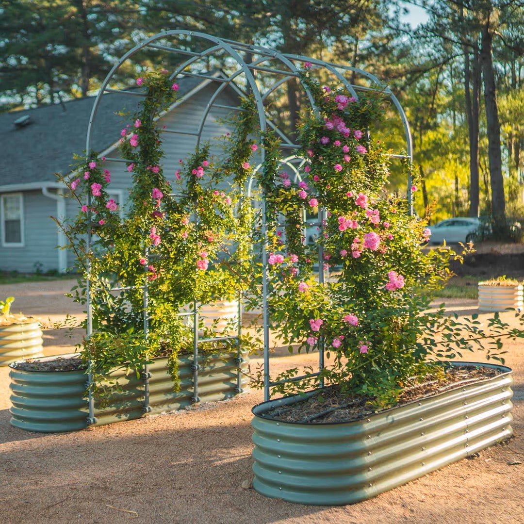Vego Garden® 17" Tall Classic 6 In 1 Modular Metal Raised Garden Bed Kit - Greenhouse Megastore