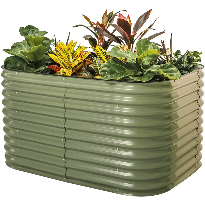 Vego Garden® 32" Extra Tall Classic 9 In 1 Modular Metal Raised Garden Bed Kit - Greenhouse Megastore