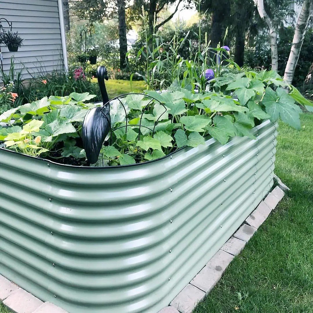 Vego Garden® 32" Extra Tall Classic 9 In 1 Modular Metal Raised Garden Bed Kit - Greenhouse Megastore