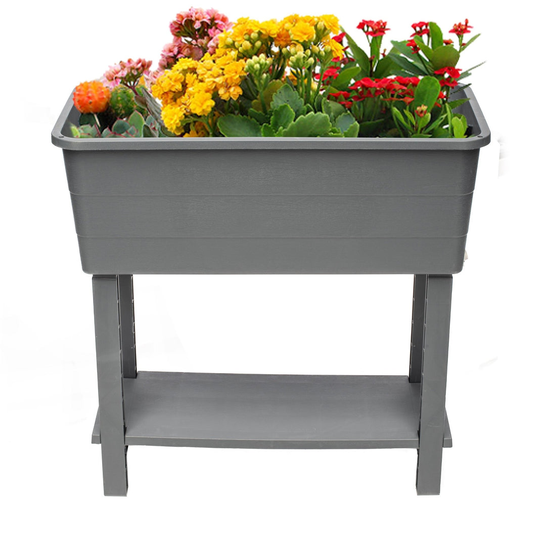 self-watering elevated garden planter Verona Self-Watering Elevated Garden Bed with Cloche Top