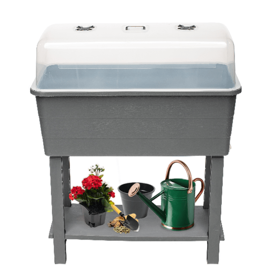 Verona Self - Watering Elevated Garden Bed with Cloche Top - Greenhouse Megastore