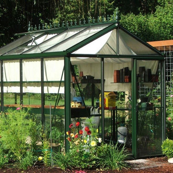 Victorian Glass Greenhouse Kit with 4mm Tempered Glass Panels and Aluminum Frame - Greenhouse Megastore