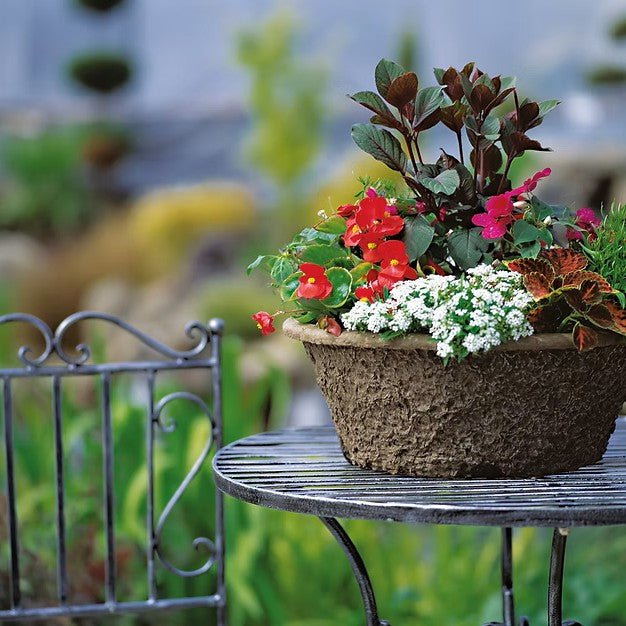Western Pulp Round Patio Planters - Greenhouse Megastore