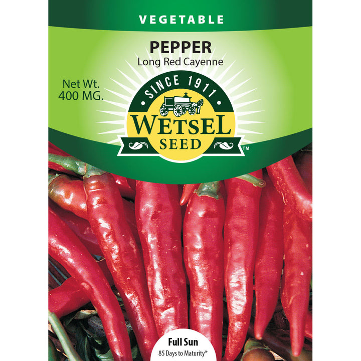 Wetsel Seed™ Long Red Cayenne Pepper Seed