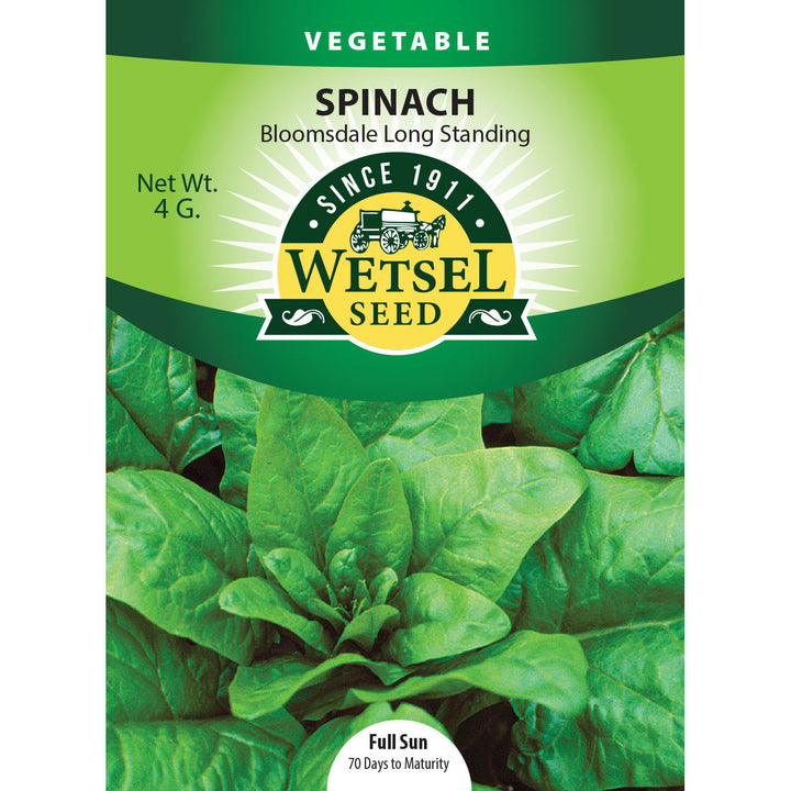 Wetsel Seed™ Spinach Bloomsdale Long Standing Heirloom Seed