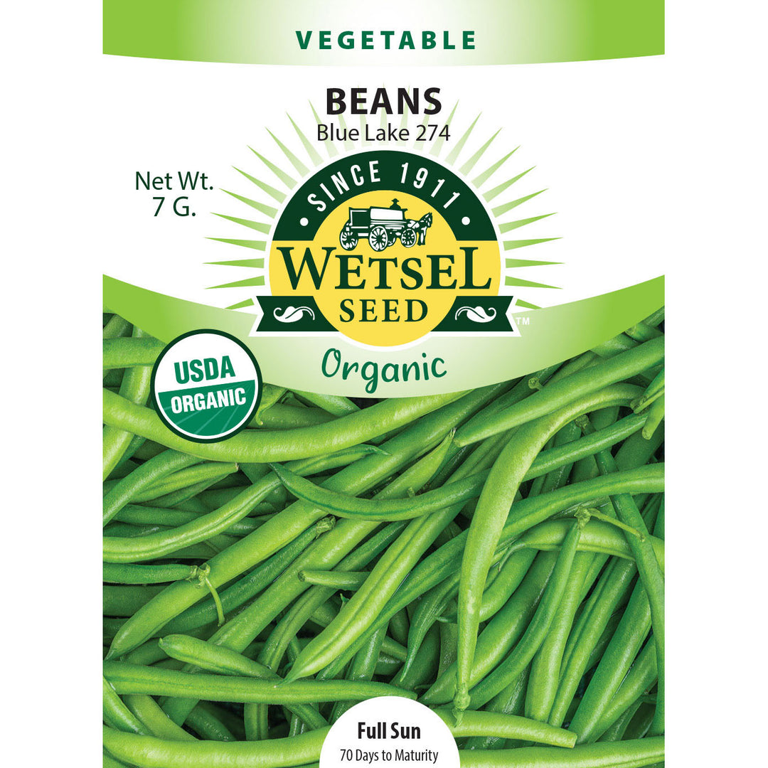 Wetsel Seed™ Organic Blue Lake 274 Beans Seed