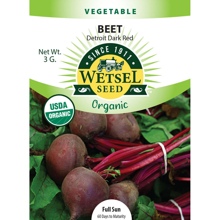 Wetsel Seed™ Organic Detroit Dark Red Beet Seed