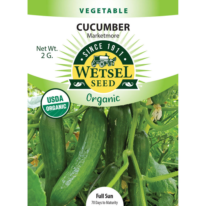 Wetsel Seed™ Organic Marketmore Cucumber Seed