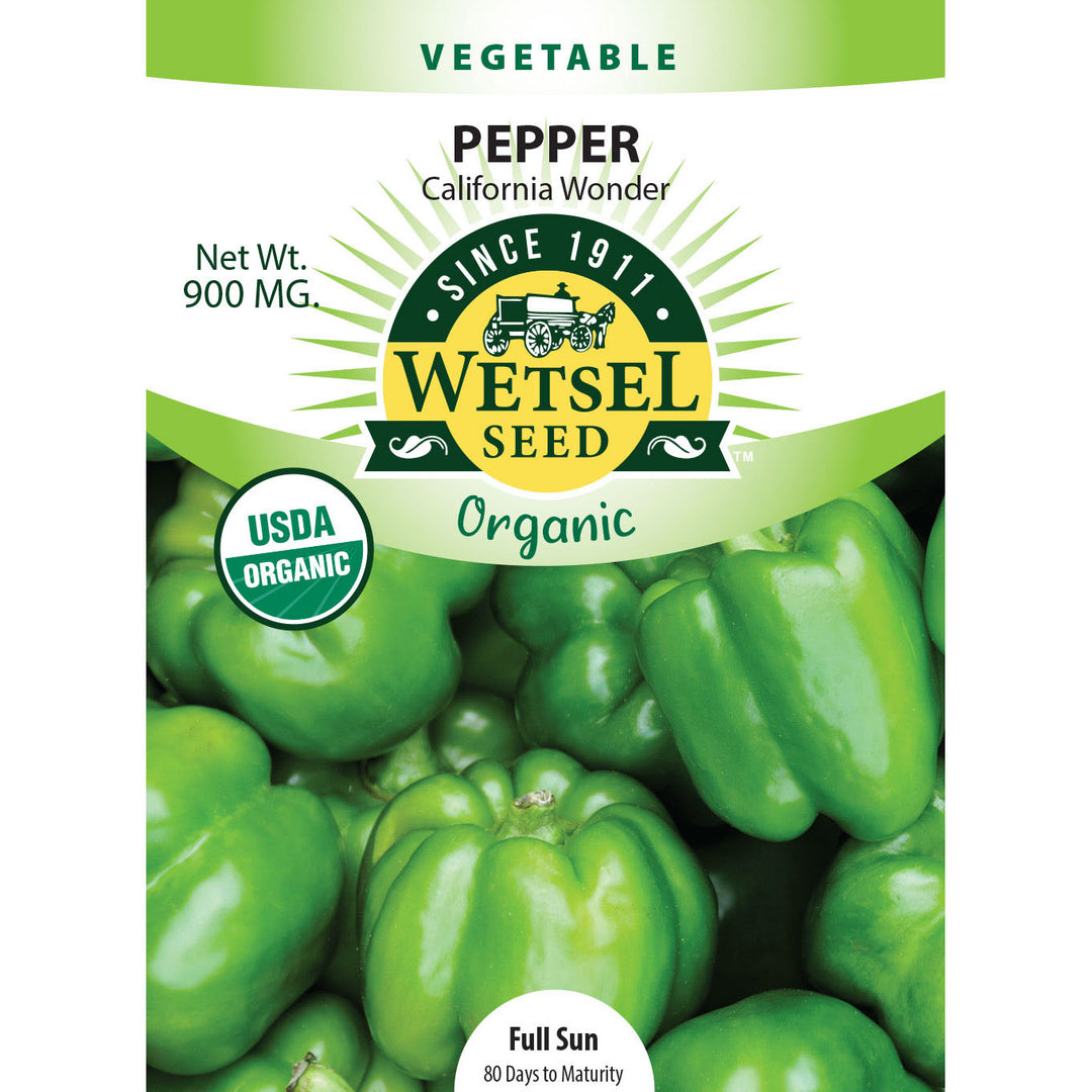 Wetsel Seed™ Organic California Wonder Pepper Seed