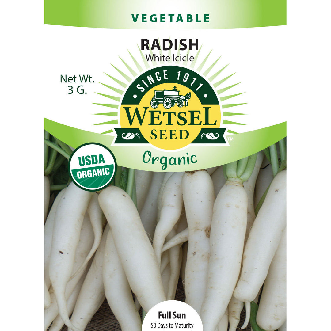 Wetsel Seed™ Organic White Icicle Radish Seed