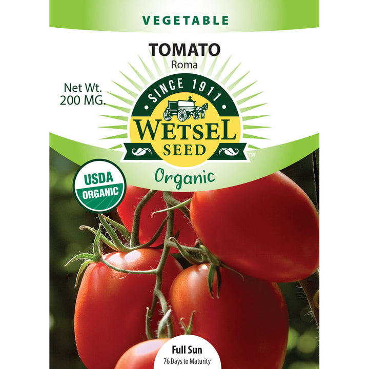 Wetsel Seed™ Organic Roma Tomato Seed