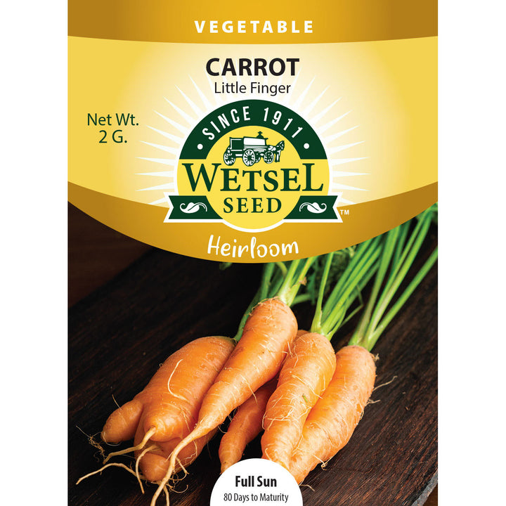 Wetsel Seed™ Heirloom Carrot Little Finger Seed