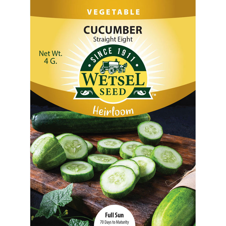Wetsel Seed™ Heirloom Cucumber Straight 8 Seed