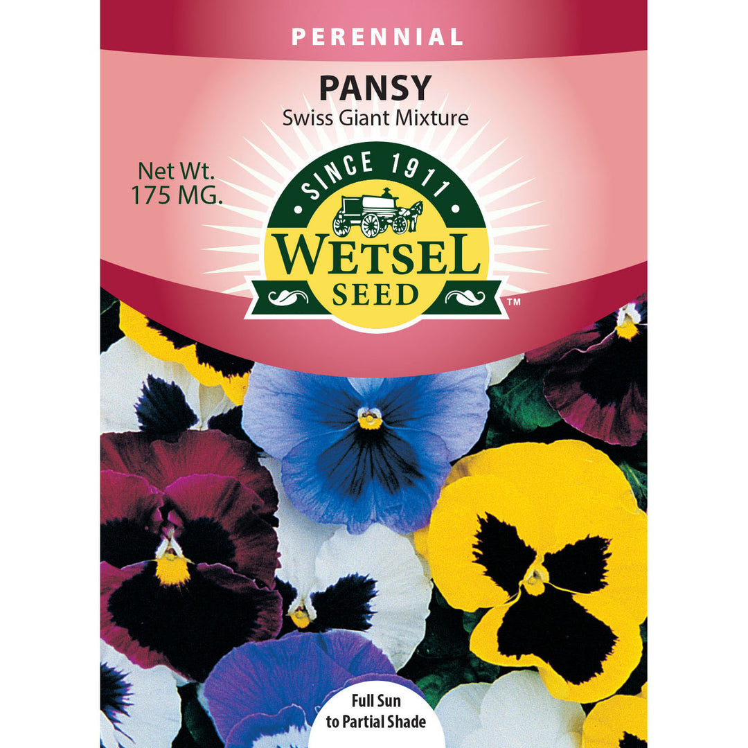 Wetsel Seed™ Swiss Giant Mix Pansy Seed