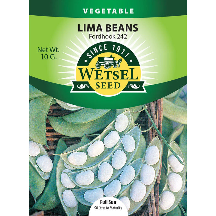 Wetsel Seed™ Bean Lima Fordhook 242 Seed - Greenhouse Megastore