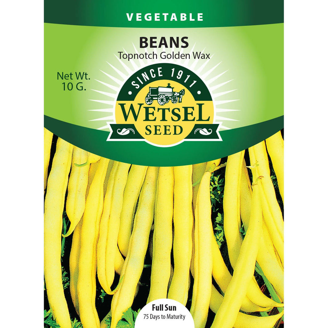 Wetsel Seed™ Bean Top Notch Golden Wax Seed - Greenhouse Megastore