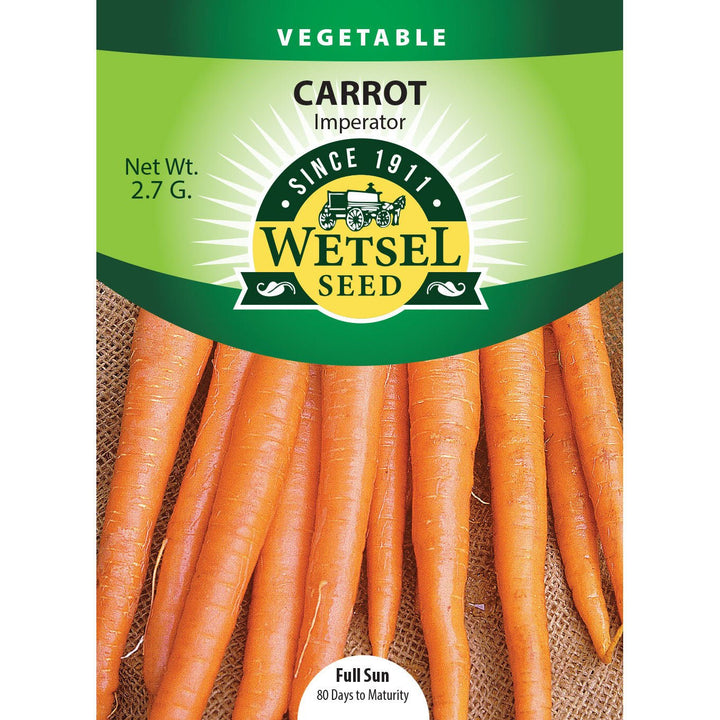 Wetsel Seed™ Carrot Imperator Coreless Seed - Greenhouse Megastore