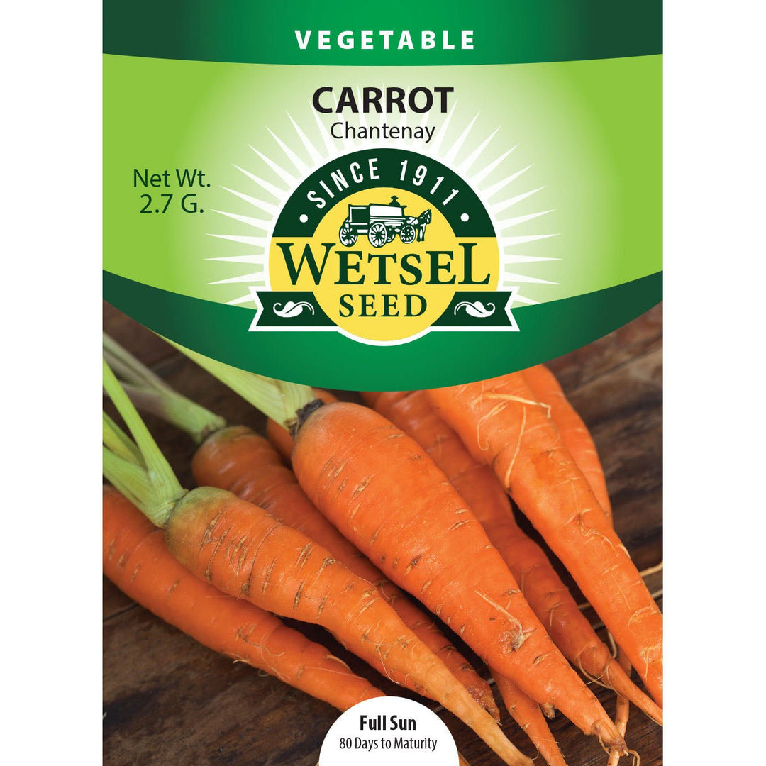 Wetsel Seed™ Carrot Red Cored Chantenay Seed - Greenhouse Megastore