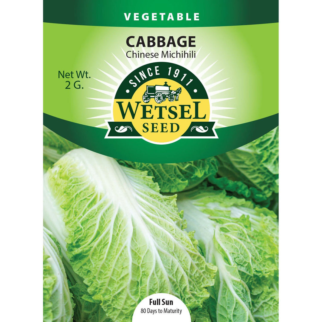 Wetsel Seed™ Chinese Michihili Cabbage Seed - Greenhouse Megastore