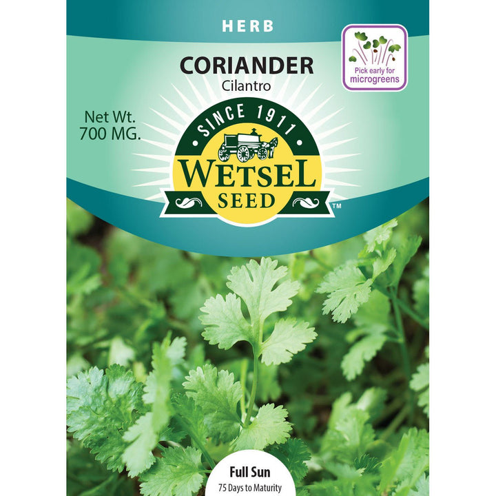 Wetsel Seed™ Cilantro/Coriander Seed - Greenhouse Megastore