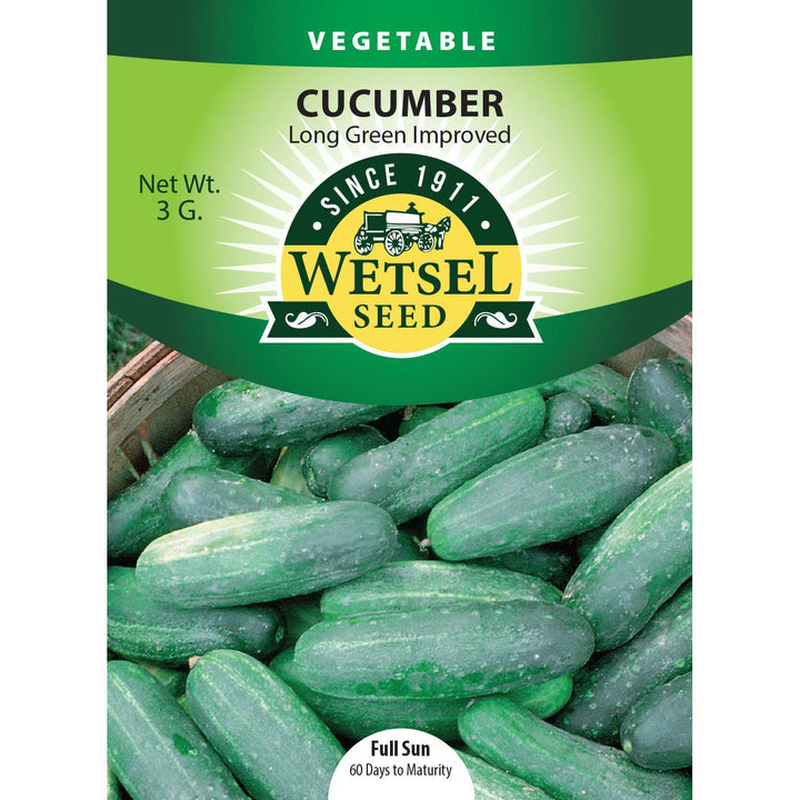 Wetsel Seed™ Cucumber Long Green Improved Seed - Greenhouse Megastore