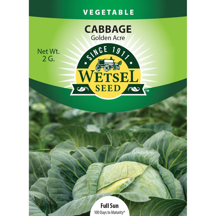 Wetsel Seed™ Golden Acre Cabbage Seed - Greenhouse Megastore