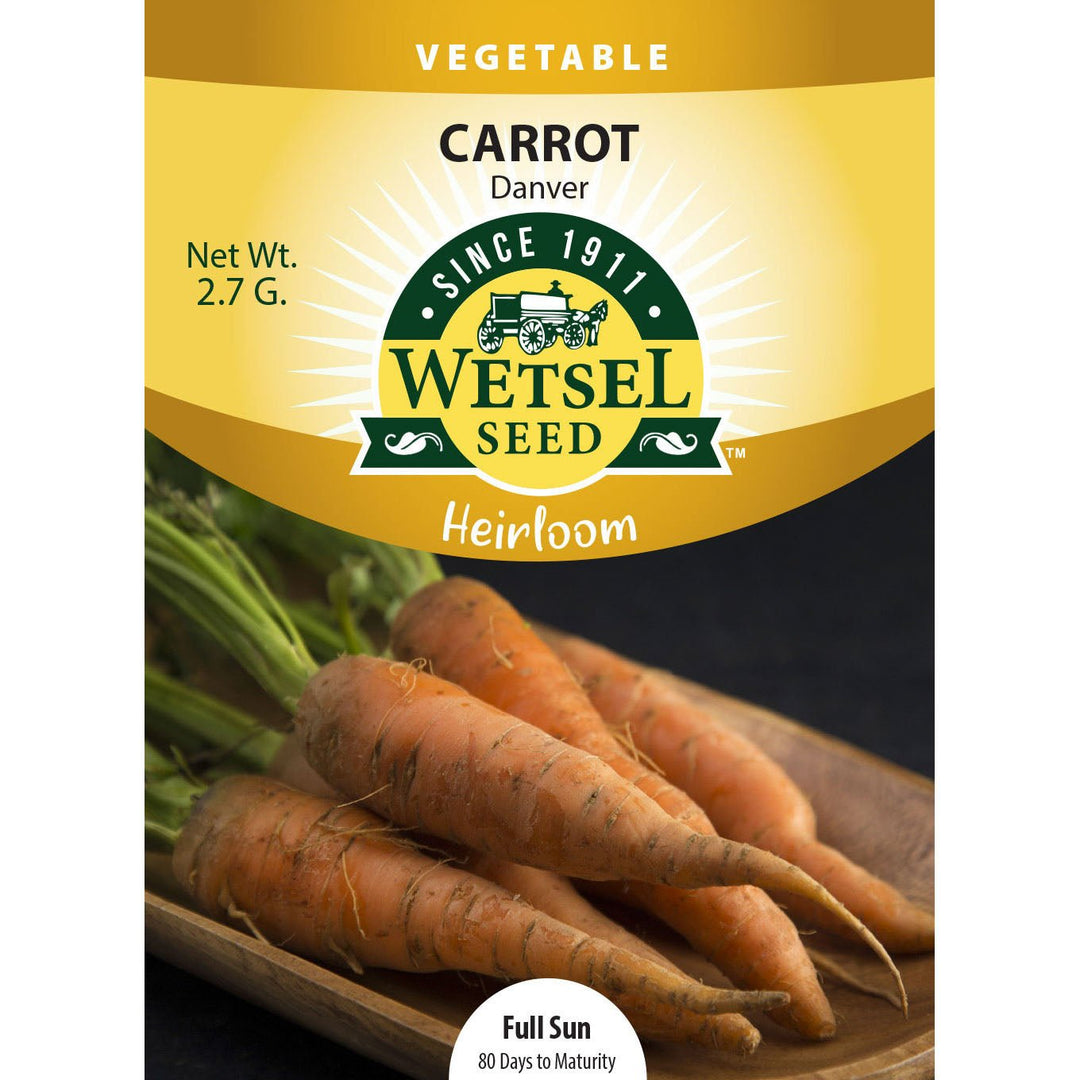 Wetsel Seed™ Heirloom Carrot Danver Seed - Greenhouse Megastore