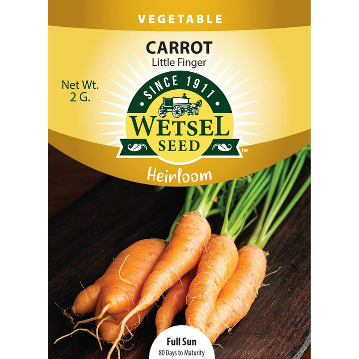 Wetsel Seed™ Heirloom Carrot Little Finger Seed - Greenhouse Megastore