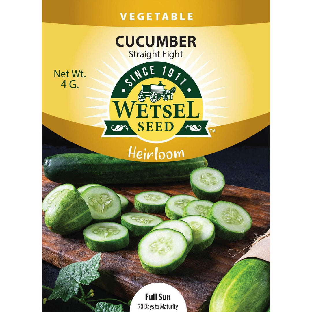 Wetsel Seed™ Heirloom Cucumber Straight 8 Seed - Greenhouse Megastore