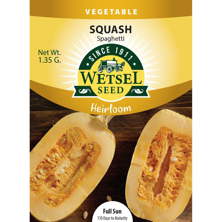 Wetsel Seed™ Heirloom Squash Spaghetti Seed - Greenhouse Megastore