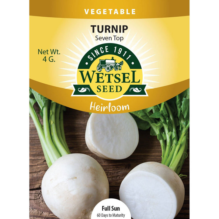 Wetsel Seed™ Heirloom Turnip Seven Top Seed - Greenhouse Megastore