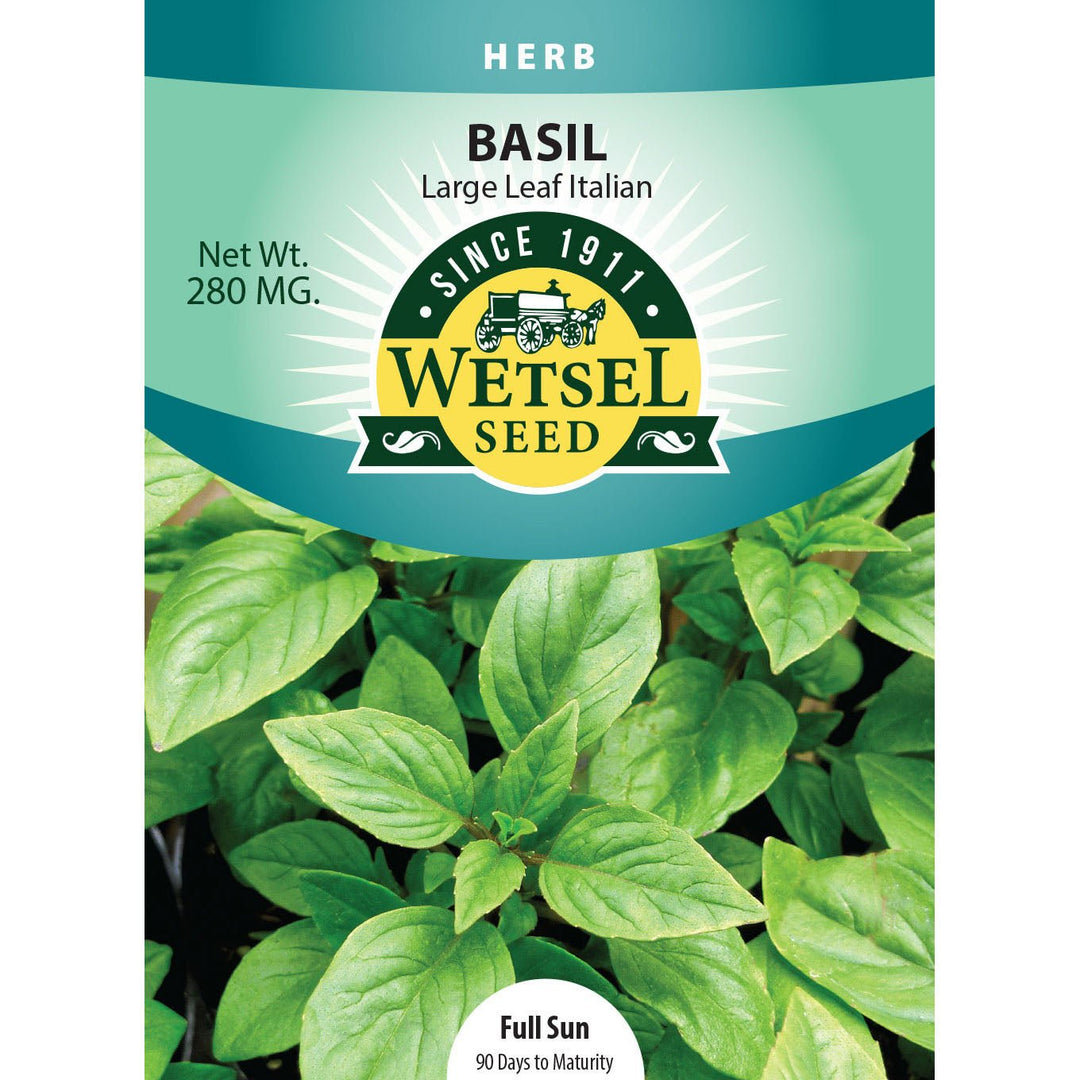 Wetsel Seed™ Large Leaf Italian Basil Seed - Greenhouse Megastore