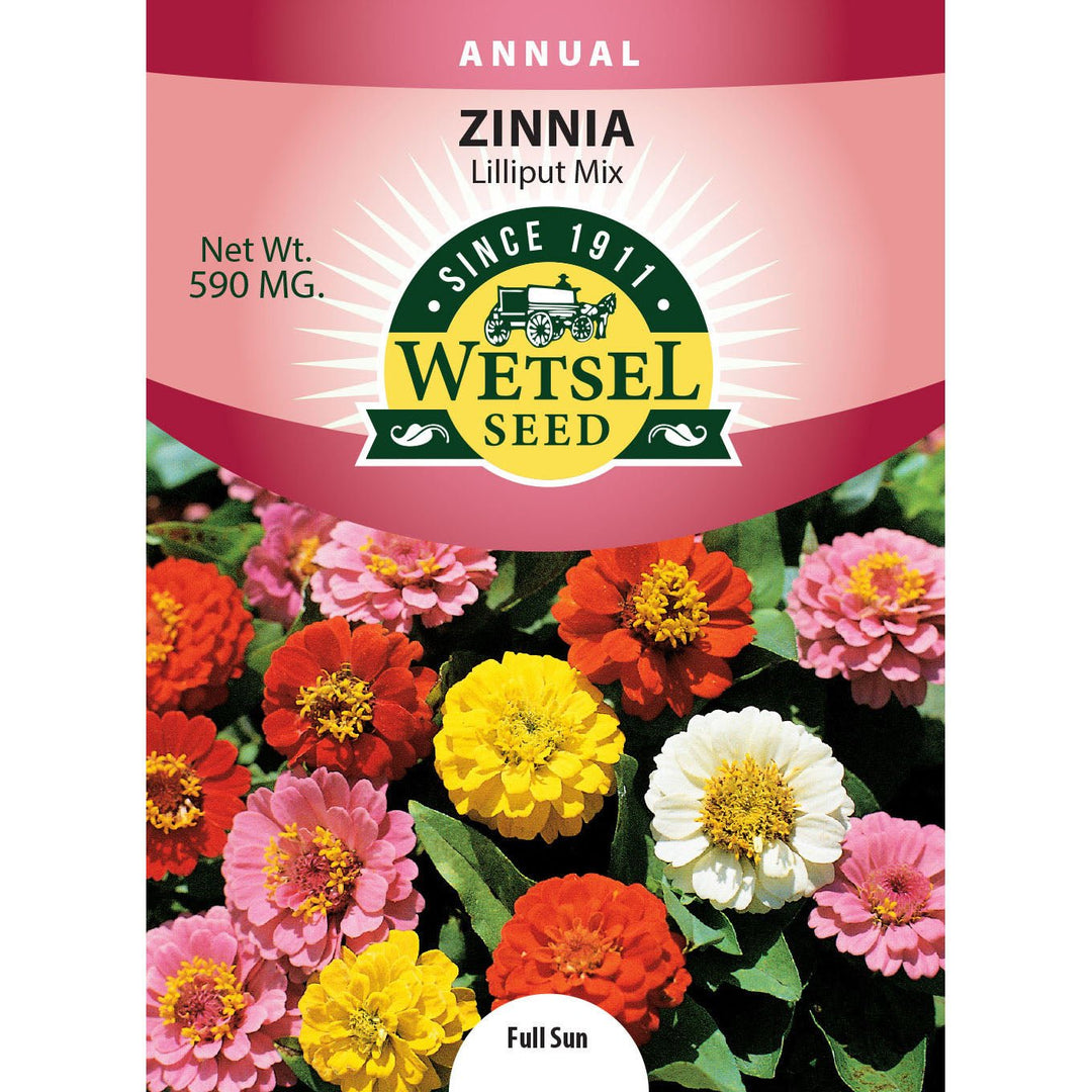 Wetsel Seed™ Lilliput Mix Zinnia Seed - Greenhouse Megastore