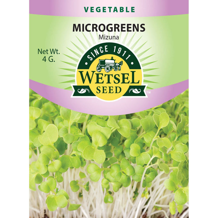 Wetsel Seed™ Microgreens Mizuna Seed - Greenhouse Megastore