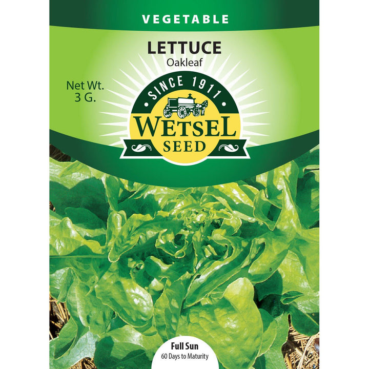Wetsel Seed™ Oakleaf Lettuce Seed - Greenhouse Megastore