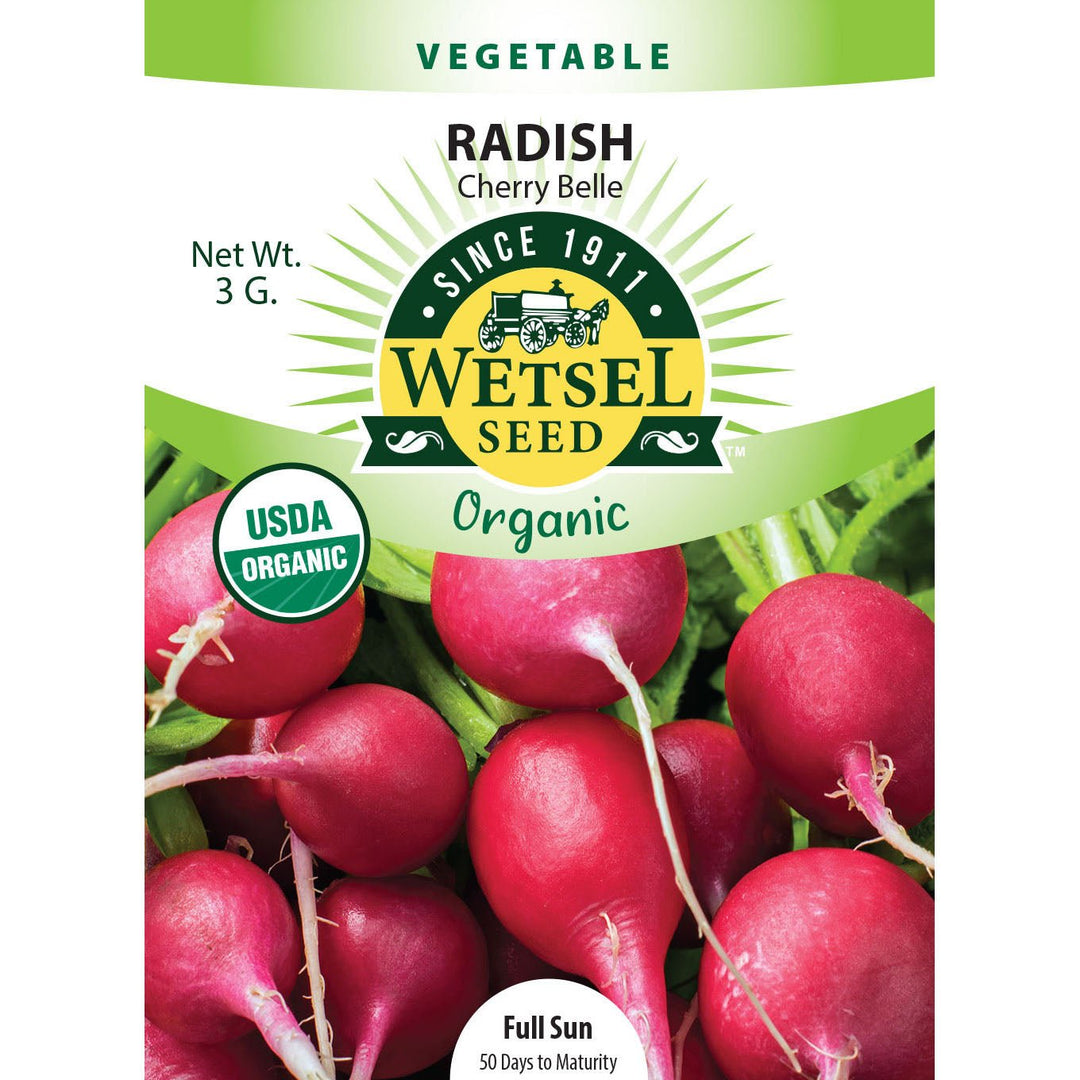 Wetsel Seed™ Organic Cherry Belle Radish Seed - Greenhouse Megastore