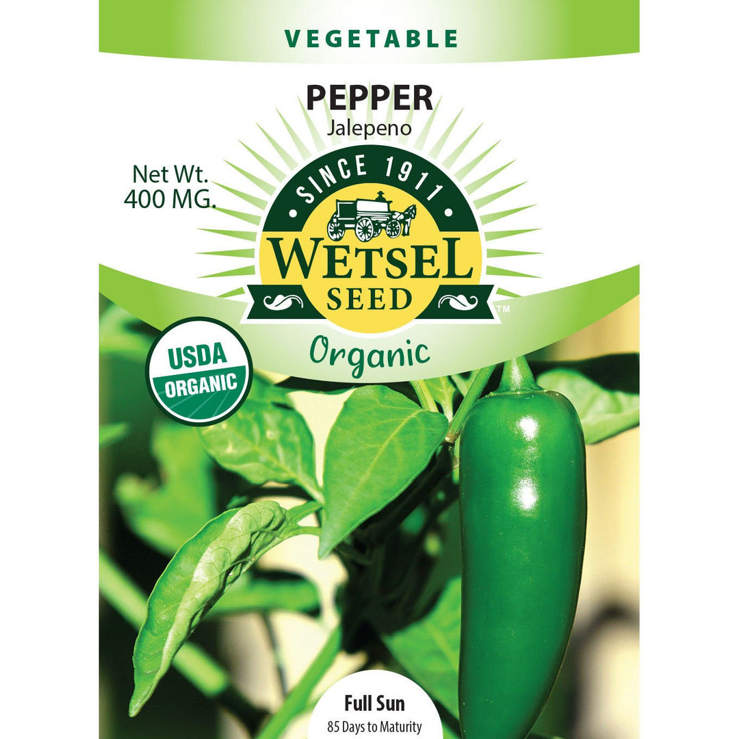 Wetsel Seed™ Organic Jalapeño Pepper Seed - Greenhouse Megastore