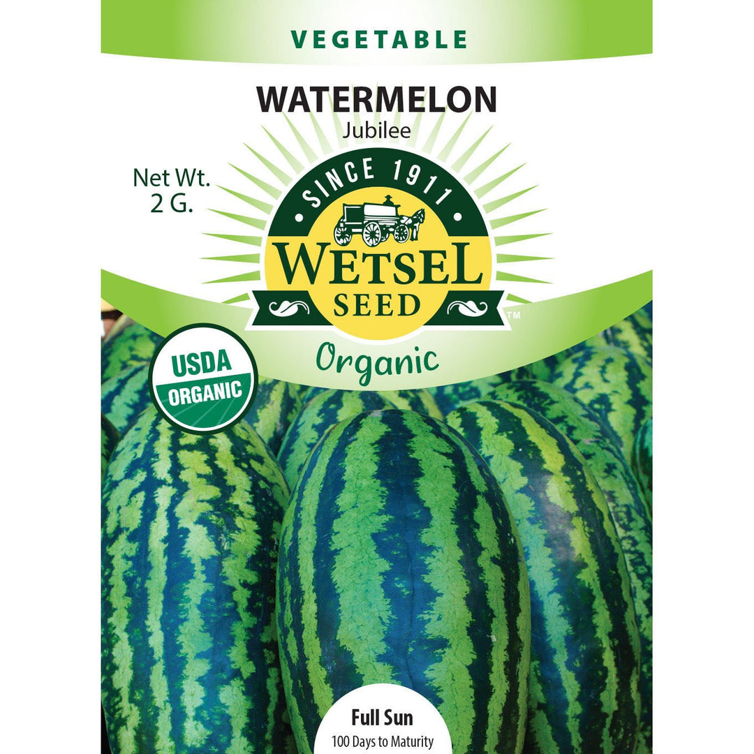 Wetsel Seed™ Organic Jubilee Watermelon Seed - Greenhouse Megastore