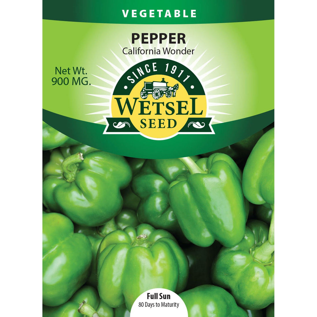 Wetsel Seed™ Peppers California Wonder Seed - Greenhouse Megastore