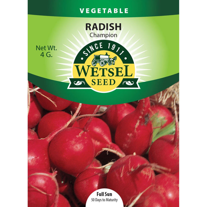 Wetsel Seed™ Radish Champion Seed - Greenhouse Megastore